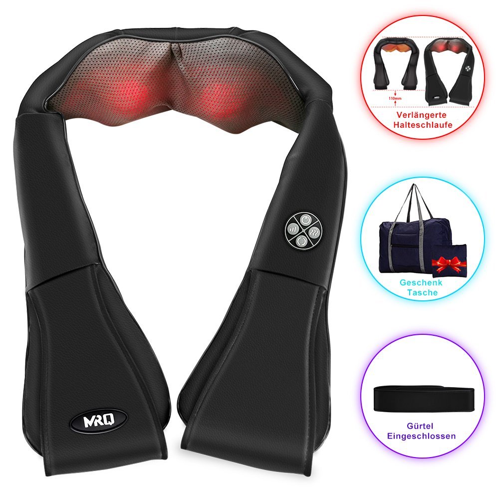 Shiatsu Massagegerät mit verlängerte Halteschlaufe, Gürtel und Staubschutz Tuch