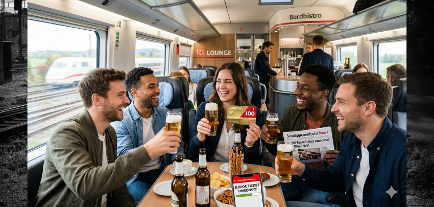 8.000-Euro-Ticket umsonst? Mit diesem Bier-Trick rechnen Fans die BahnCard schön