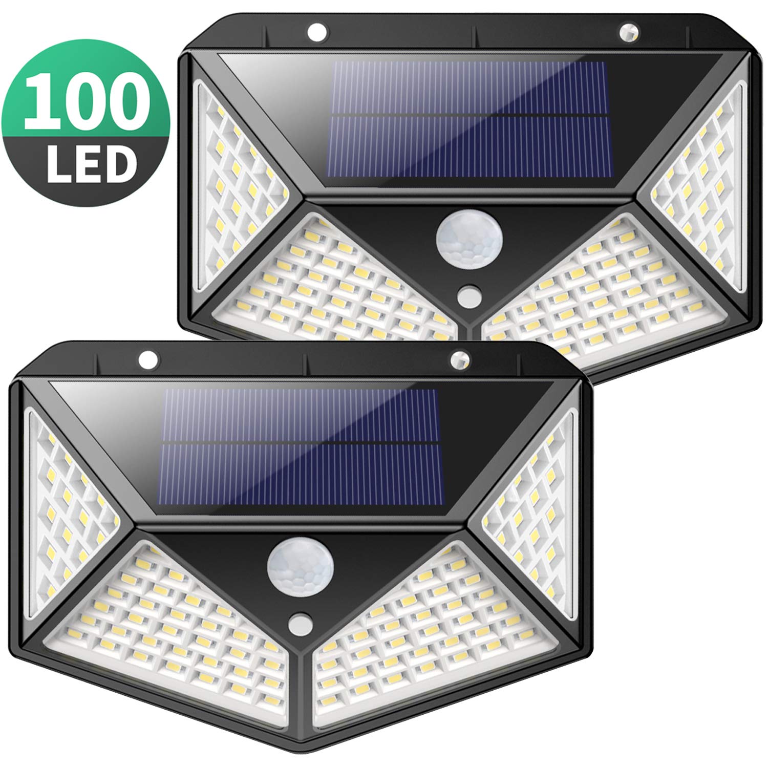 2x LED Solar Leuchte mit Bewegungsmelder und 3 intelligenten Modi für 18,87 Euro