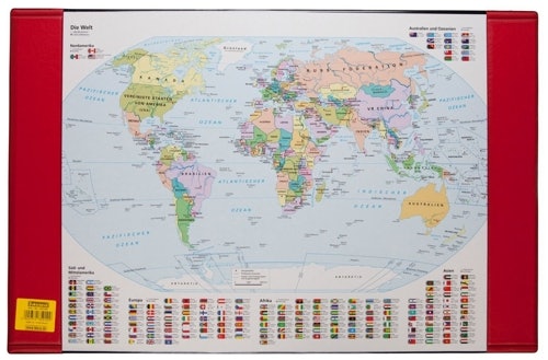Idena 350105 - Schreibunterlage Weltkarte für 3,99 EUR