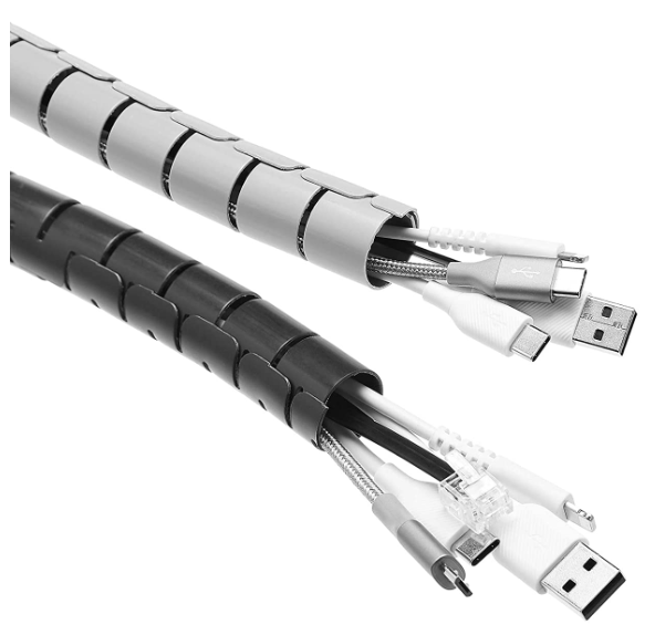 2x AmazonCommercial Kabelschlauch ab 4€ - in Schwarz oder Grau, 1,52m Länge