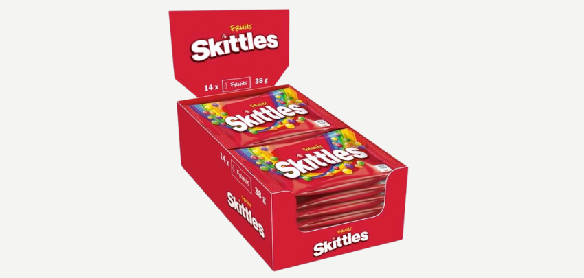 Skittles Großpackung für 7€ - 14 Beutel à 38g