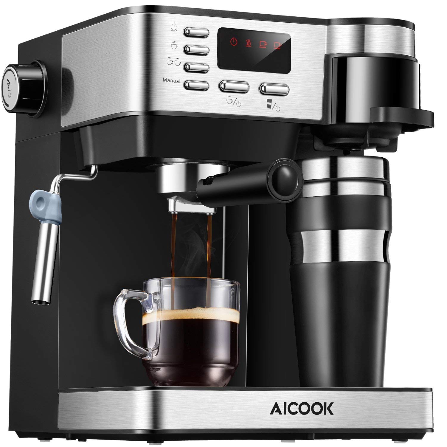 3-in-1 Espressomaschine Mit Kaffeetasse 15 bar für 88,99€