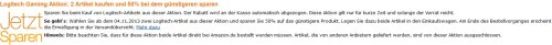 Beim Kauf von 2 Logitech-Produkten 50% Rabatt auf das günstigere *UPDATE*