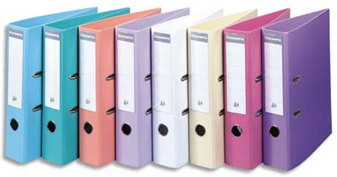 10er Pack Aktenordner von Exacompta für 9€ - PVC, 2 Ringe, Rücken 50 mm, DIN A4