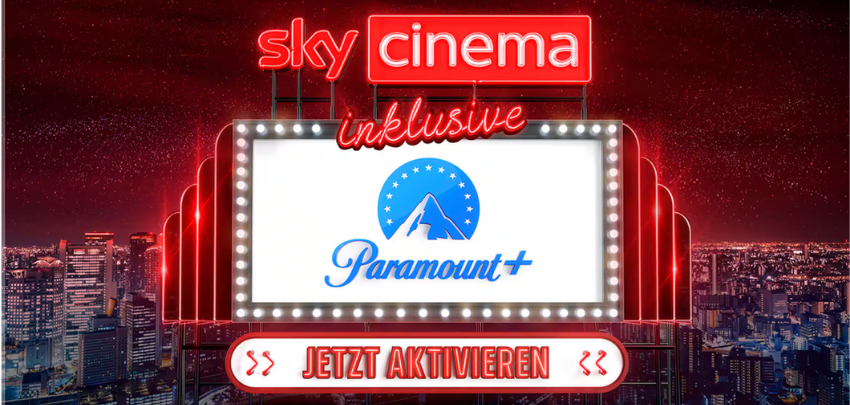 Gutscheinfehler? 💥 12 Monate Paramount+ gratis mit Sky Cinema - viele Hollywood-Blockbuster, lokale Originals, Basis-Abo inklusive