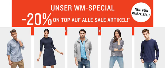 20% Rabatt auf Sale bei Tom Tailor