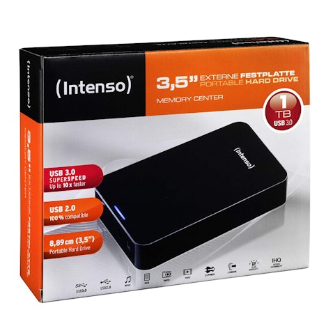 Intenso Memory Center 1TB externe Festplatte für 32,99 EUR inkl. Versand