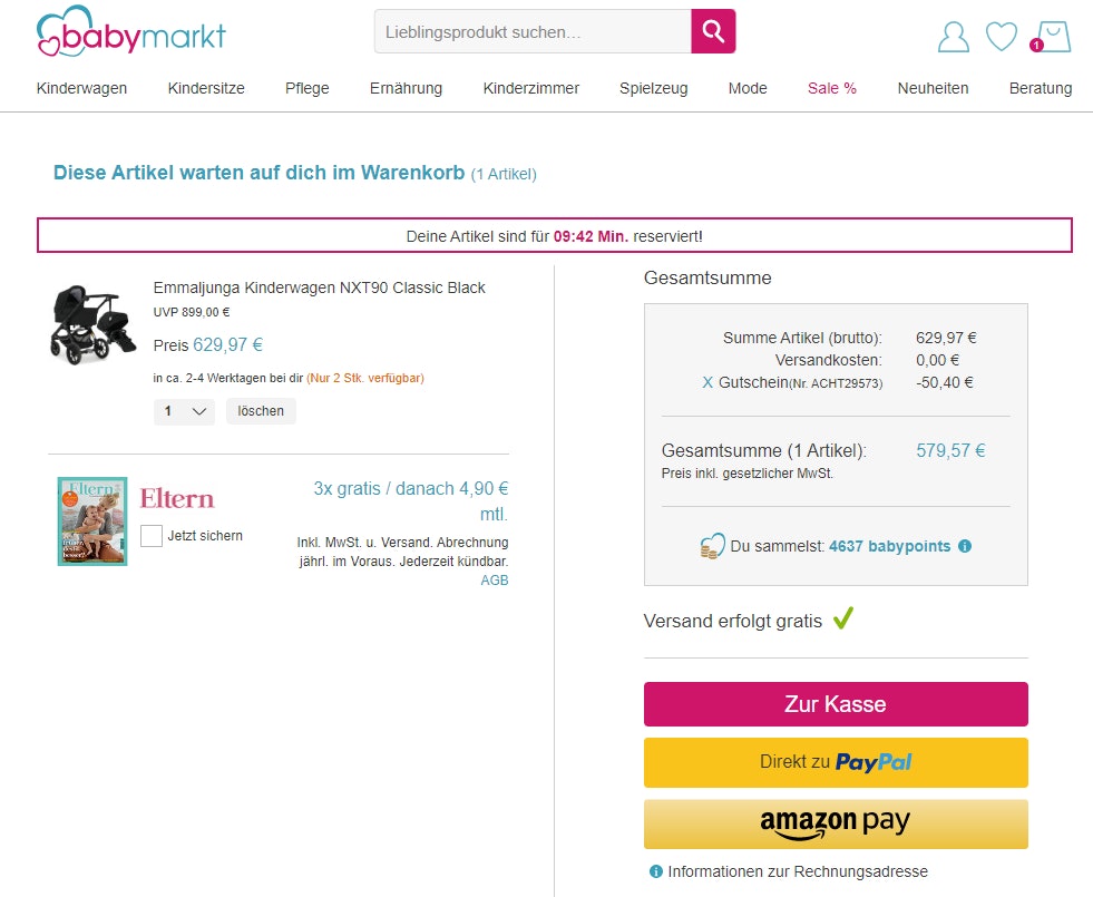 1664440356214 Babymarkt Gutschein einlösen