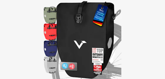 Perfekt gerüstet für die nächste Radtour! 🚲 Valkental Fahrradtasche (28L) für 38€ 🎒