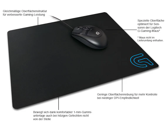 Logitech G240 Cloth Gaming Mausmatte für 10,99 EUR inkl. VSK