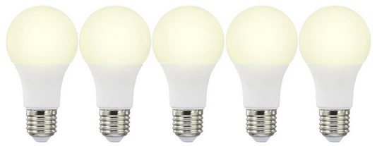 5x Basetech LED E27 für 10€ - einfarbig, EEK: A+, 10W = 60W warmweiß *UPDATE4*