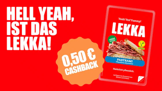 Scondoo: 0,50 € Cashback auf Lekka Pastrami