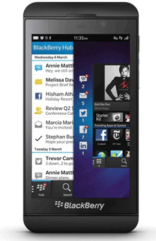 Blackberry Z10 für 218€ - 4,2 Zoll Smartphone