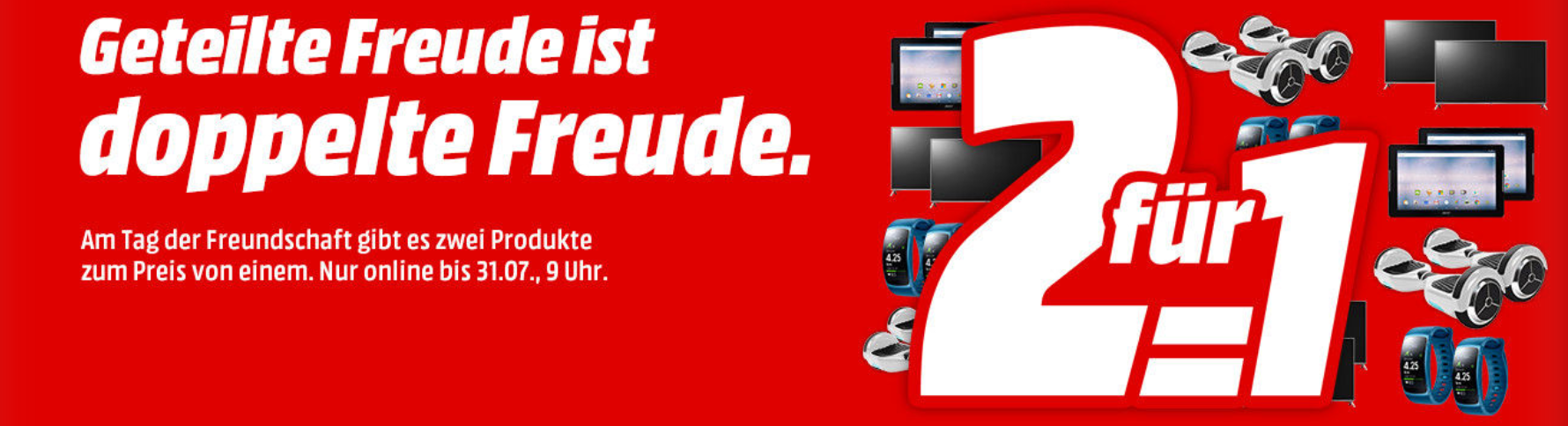 2 für 1 auf ausgewählte Produkte bei Media Markt - z.B. 2 x LG 55UJ6519 für 1.399€