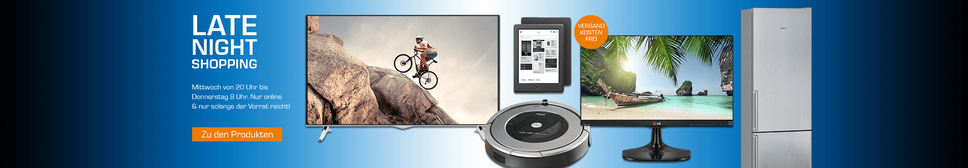 Saturn Late Night Shopping in der Übersicht - iRobot Roomba 886, Staubsauger-Roboter, Silber für 549€