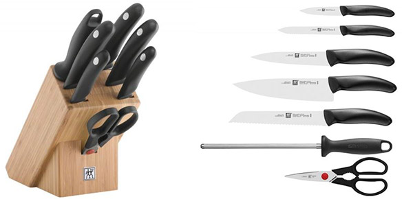 Zwilling Messerblock "Style" aus Bambus für 81€ - 8-teilig