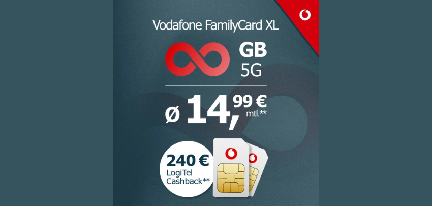 🚨♾️ Vodafone Unlimited Allnet-Flat nur 14,99€ mtl. 