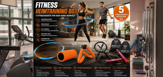 Fit von zu Hause aus! 🏋️ Fitness Heimtraining Box jetzt nur 15€ 📦