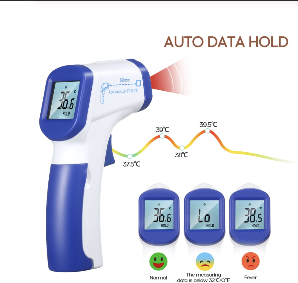  Infrarot Thermometer Stirn Temperatur Nicht-kontakt Thermometer (keine Batterie) 
