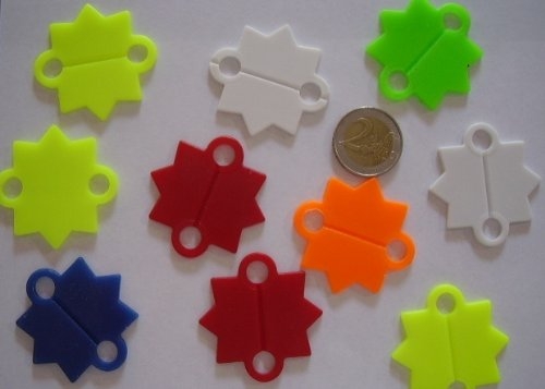 PREISFEHLER: 1.000 A Abschießsterne für Schießspiele mit Luftgewehr - neon grün für 1,- EUR + 3,95 EUR Porto