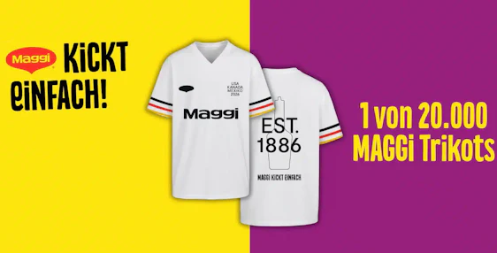 Maggi: Erhalte 1 von 20.000 Maggi Trikot