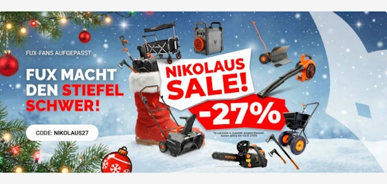 27% Fuxtec Gutschein (auch auf Bollerwagen)