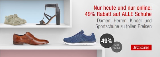 49% Rabatt auf alle Schuhe bei Galeria Kaufhof - z. B. Nike Air Max Thea Prm für 63€