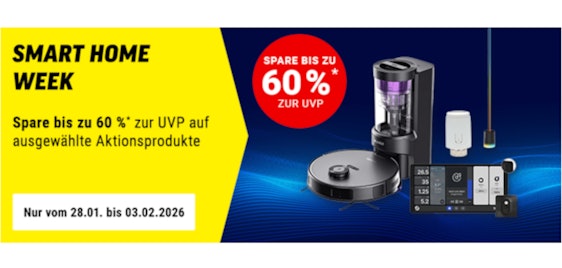 Smart Home Week bei Notebooksbilliger 💡 Bis zu 60% zur UVP sparen!