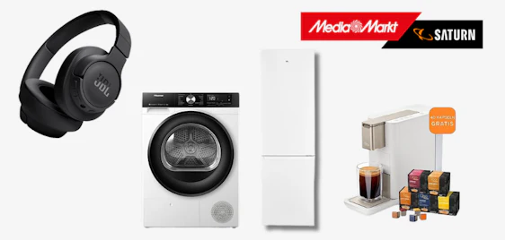 MediaMarkt I Saturn Wochenendknaller! 💥 z.B.: HISENSE Wärmepumpentrockner für 399€ (Preisvergleich: 599€)
