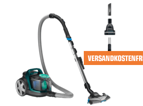 PHILIPS FC 9555/09 PowerPro Active, Staubsauger ohne Beutel, Opalgrün