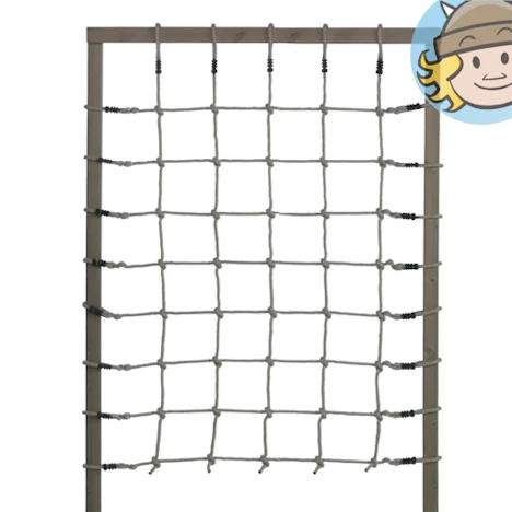 Kletternetz für Kinder (150 x 200 cm) mit handgeknüpften Knoten für 23€