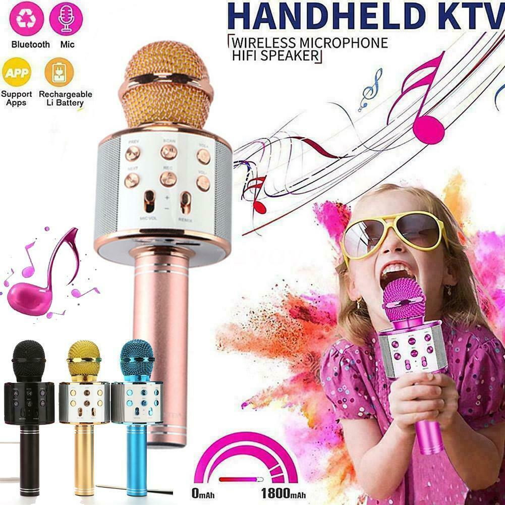 Karaoke Mikrofon WS-858 - Kabellos, App, 3 Farben