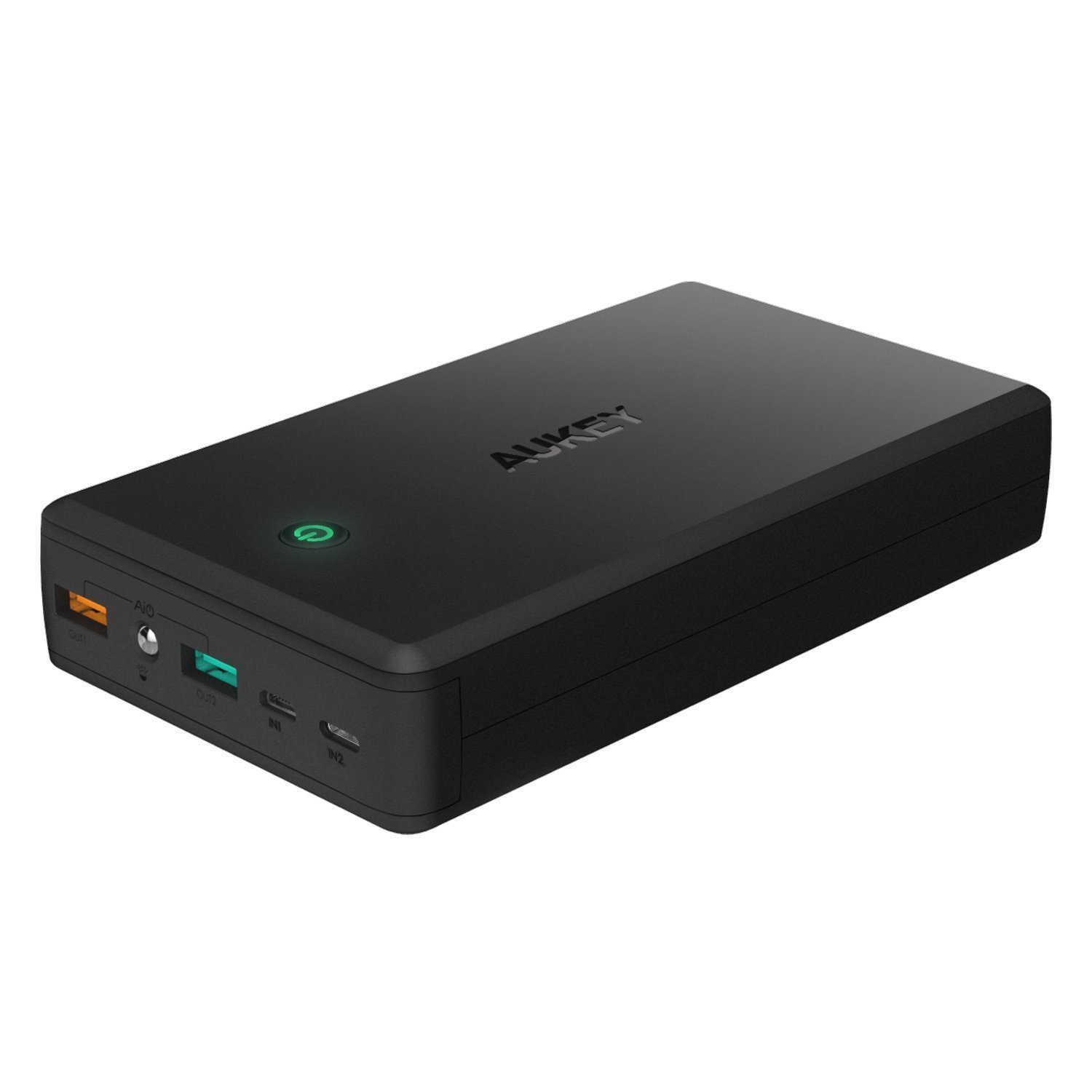 Aukey Power Bank 30.000mah mit Quickcharge 3.0 für 31€ - Lightning &amp; Micro-USB-Eingang, 2 USB Ausgänge, Taschenlampenfunktion