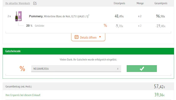 20€ Rabatt auf alles bei Allyouneed Fresh - Mindestbestellwert 70€