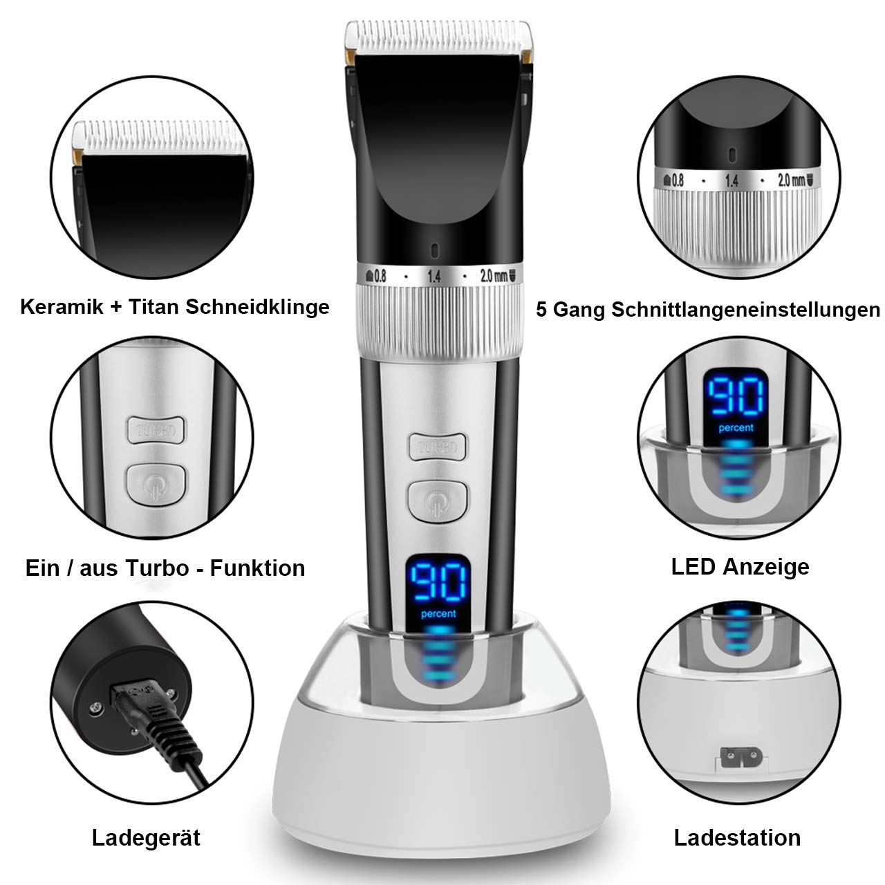 Romanda Haarschneidemaschine Haarschneider 