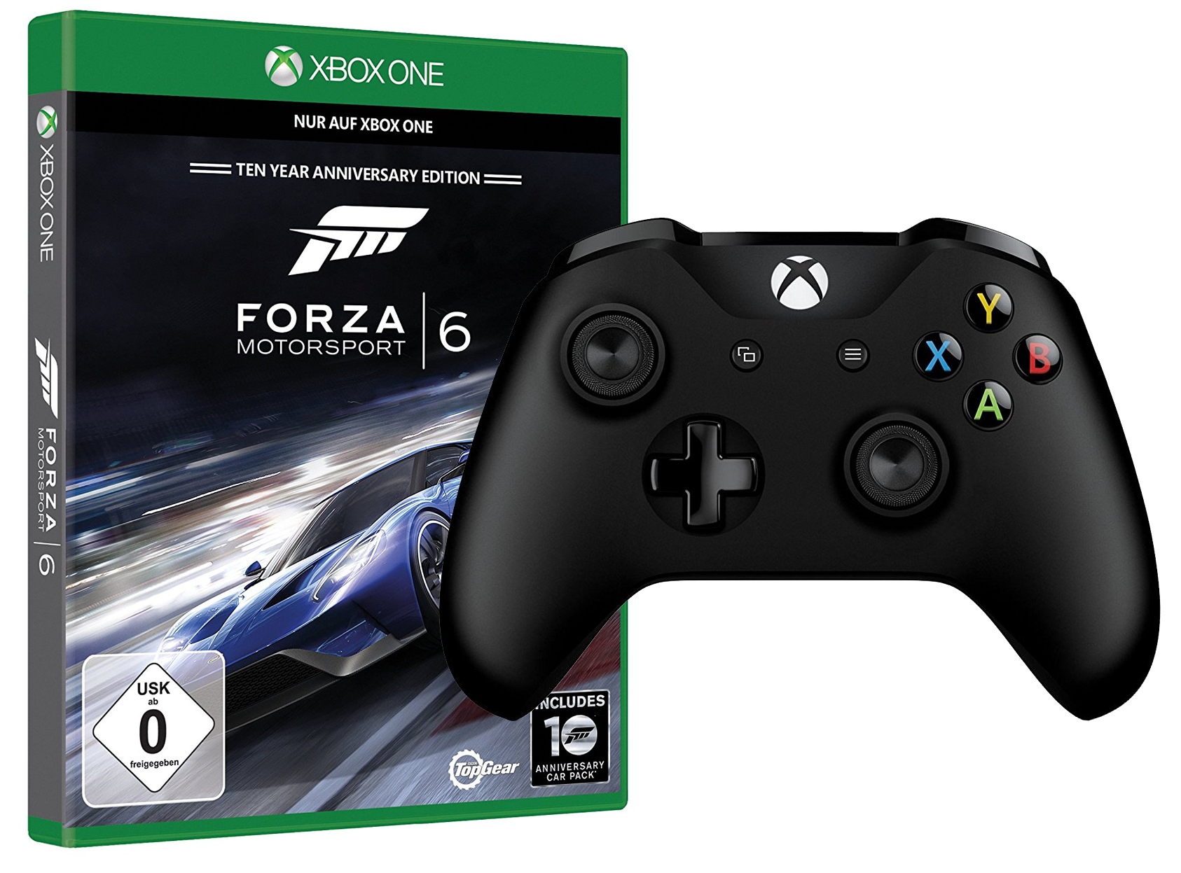 Xbox One S Controller + Forza Motorsport 6 für 56€