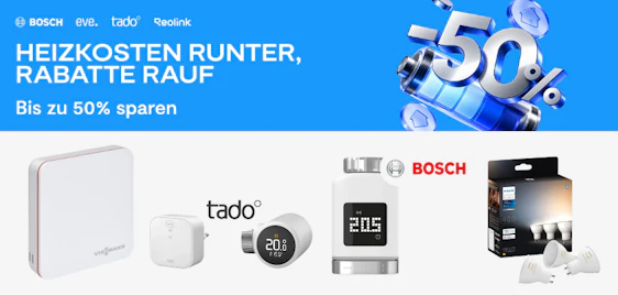 Energiespartage bei Tink – z.B. tado X Starter Kit mit 5 Thermostaten nur 280€ (statt: 350€)