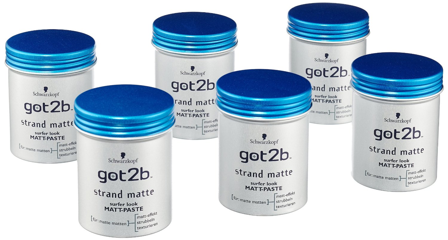 got2b Strand Matte Matt-Paste, 6er Pack (6 x 100 ml) für 10€ - nur im Amazon-Sparabo