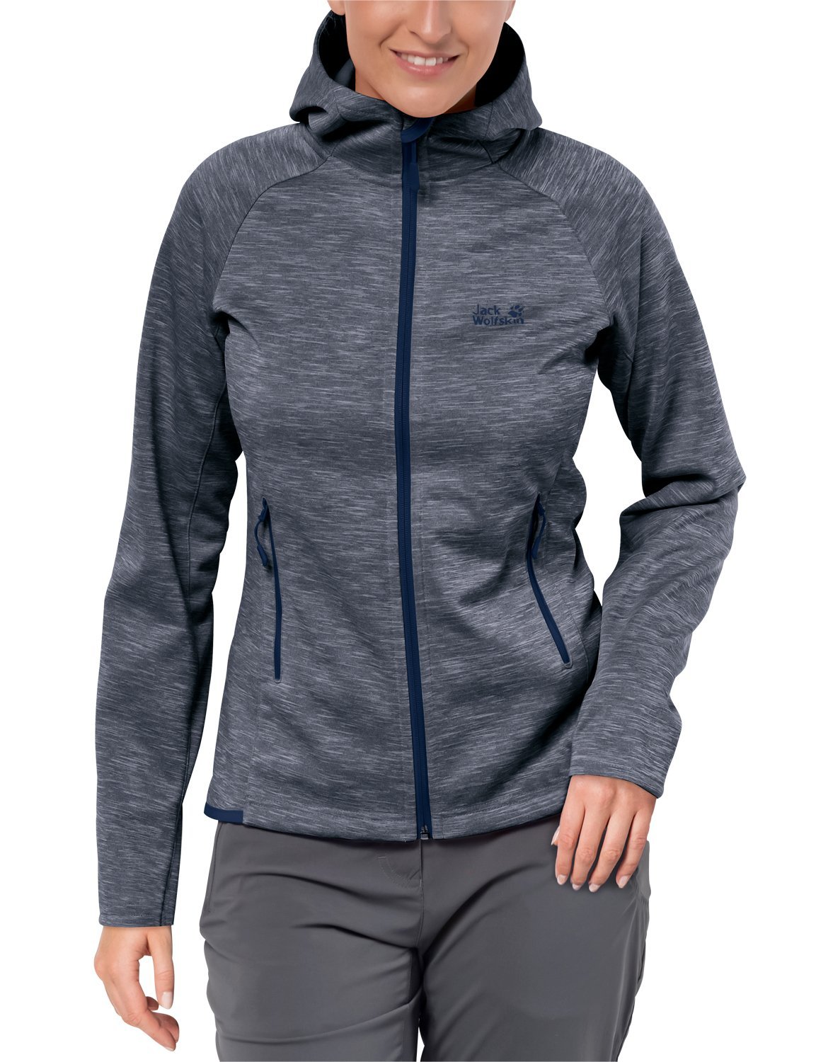 Jack Wolfskin Damen La Cumbre Trail Fleecejacke, Grau, L