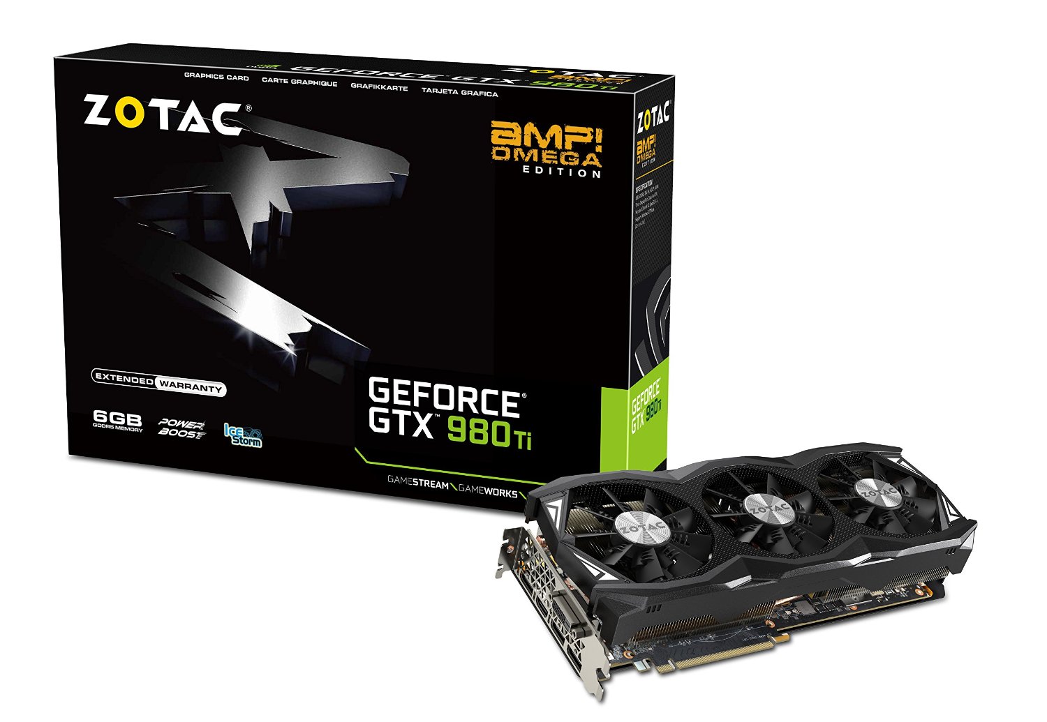 ZOTAC GeForce GTX 980Ti AMP Omega Edition für 369€ - Grafikkarte mit 6GB DDR