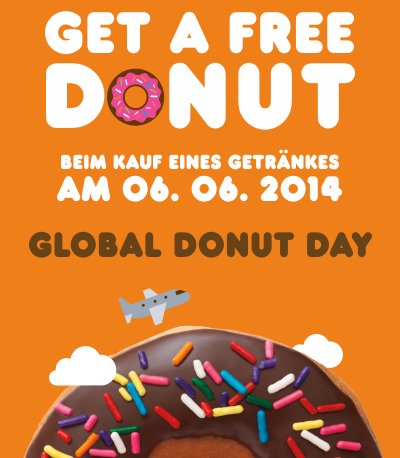 Donut Day am 06.06.2014: Gratis Donut zu jedem Getränk bei Dunkin' Donuts *UPDATE*