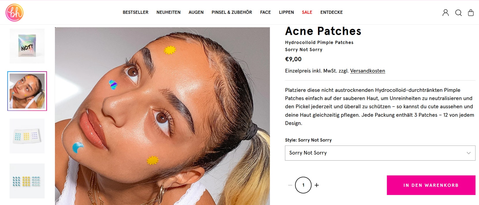 bh cosmetics Acne Patches