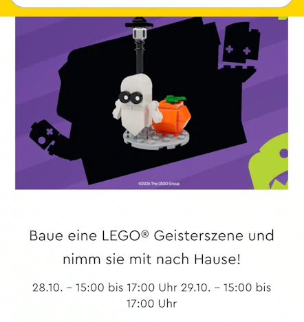 Lego Store 28./29. Baue eine Geisterszene