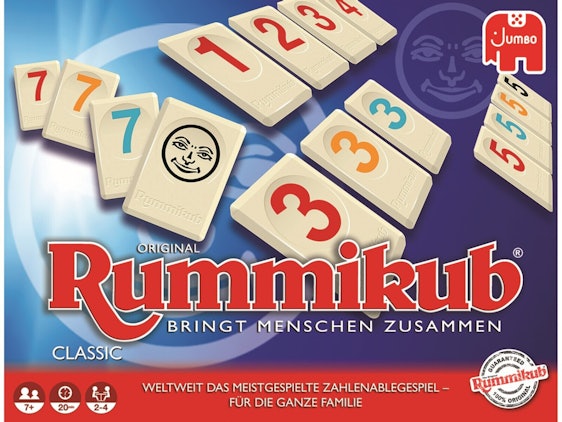 Rummikub Classic für 18€ - Spiel mit Sanduhr für 2 bis 4 Spieler:innen (Prime)