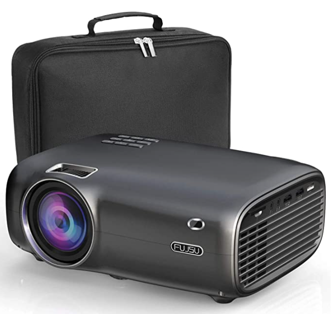 FUJSU Beamer, 6000 Lumen Mini Beamer Full HD