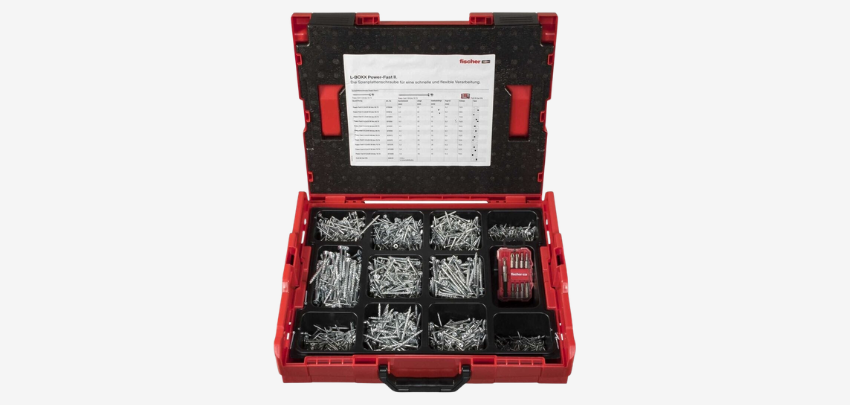 Nur heute! 🛠️ fischer PowerFast II Schrauben-Set (1.800-tlg.) + Bit-Set nur 69€