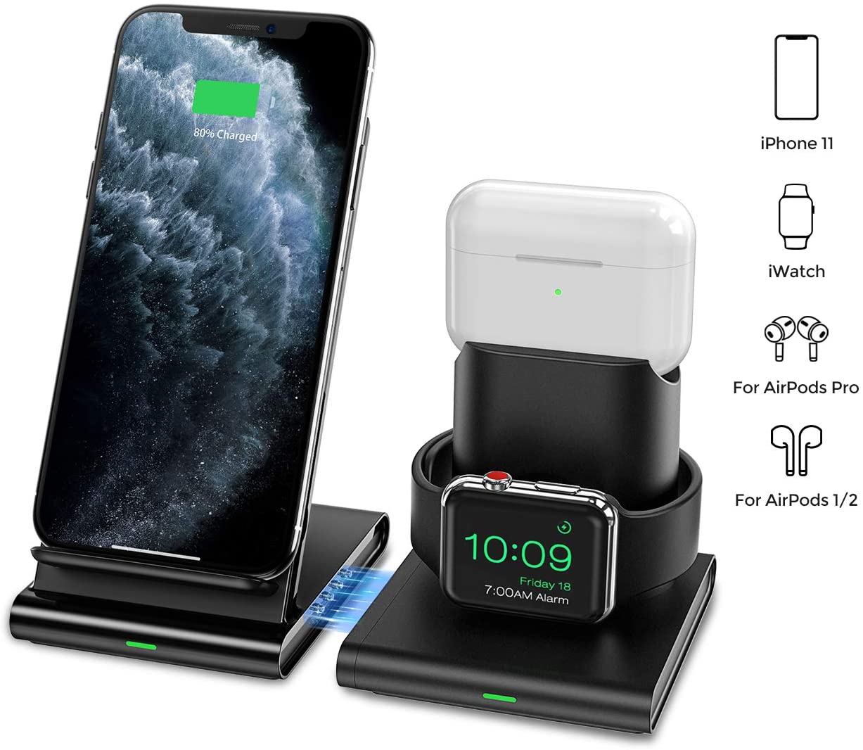 Seneo Draadloos 3-in-1 laadstation