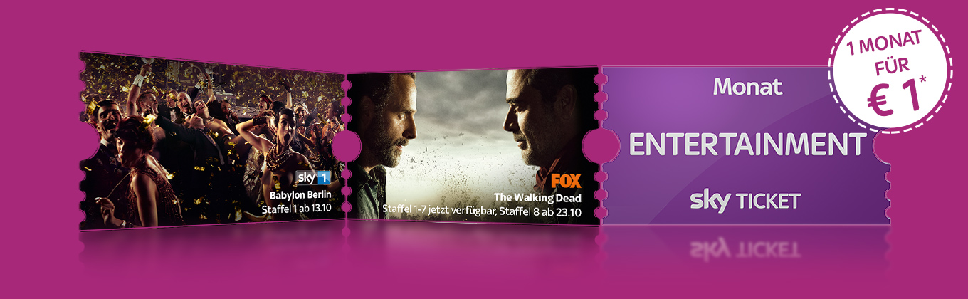 1 Monat WOW Serien Abo (ehem. Sky Entertainment Ticket) für 1€ - Die 8. Staffel The Walking Dead inklusive
