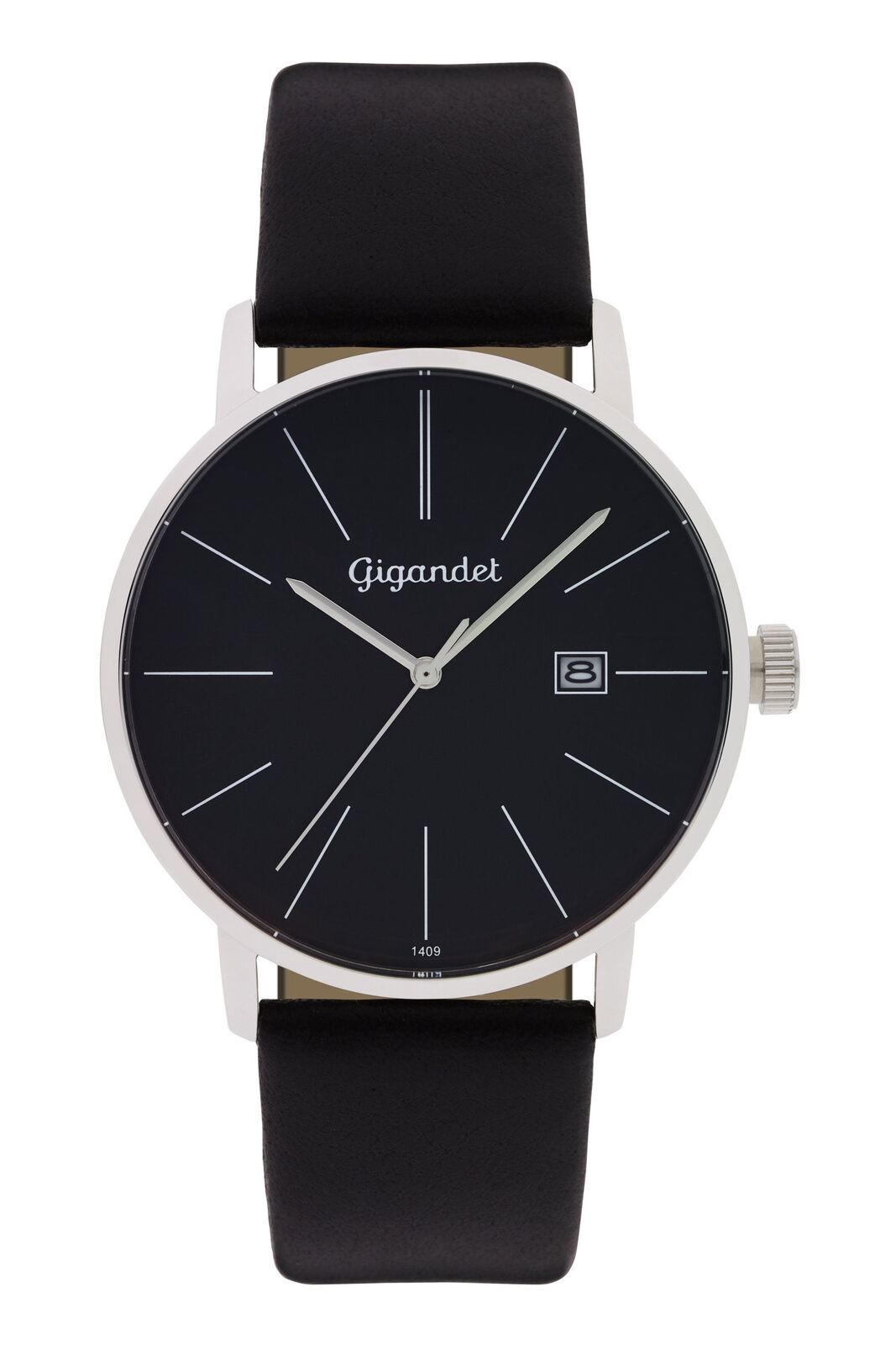 Gigandet Herrenuhr Minimalism Uhr Armbanduhr Leder Schwarz G42-002